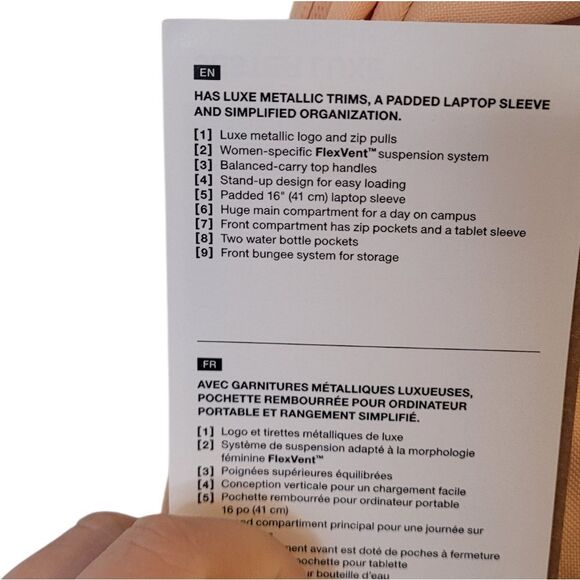 The North Face Women's Peach & Silver Jester Luxe Backpack NWT - Picture 8 of 8